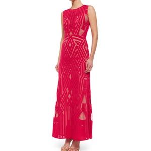 BCBGMAXAZRIA
Viera Geometric Lace Column Gown